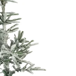 Real Touch™? Slim Flocked Nordmann Fir Artificial Christmas Tree - Unlit - 6.5'