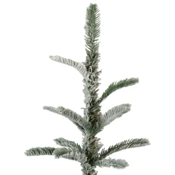 Real Touch™? Slim Flocked Nordmann Fir Artificial Christmas Tree - Unlit - 6.5'