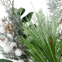 Real Touch™? Winter Greenery with Pinecones Artificial Christmas Wreath - 18
