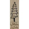 Rectangular "Welcome Winter" Christmas Tree Wooden Wall Sign - 15.75"