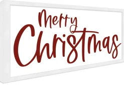 Red and White Merry Christmas 9.5