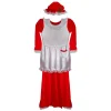 Red and White Women's Mrs. Claus Costume Set Size: Standard Size