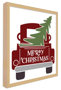 Red Christmas Truck 10.5