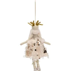 Reindeer Ballerina Hanging Christmas Figure - 12