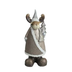 Reindeer with Glitter Christmas Tree Figurine - 15.75"