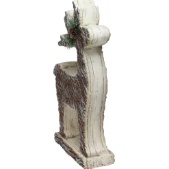 Rustic Woodland Reindeer Statue Christmas Figure - 19" - Brown