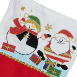 Santa and Snowman Christmas Stocking - 19