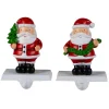 Santa Claus Christmas Stocking Holders - 4.75" - Set of 2