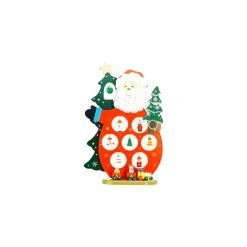Santa Claus Cut-Out Ornament Holder Christmas Decoration - 10.25"