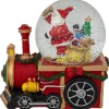 Santa Claus Musical Train Christmas Snow Globe - 6"