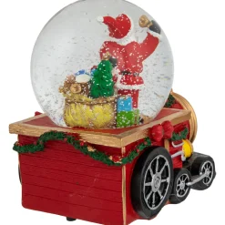 Santa Claus Musical Train Christmas Snow Globe - 6