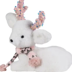 Sequined Baby Reindeer Calf Christmas Figurine - 10.5