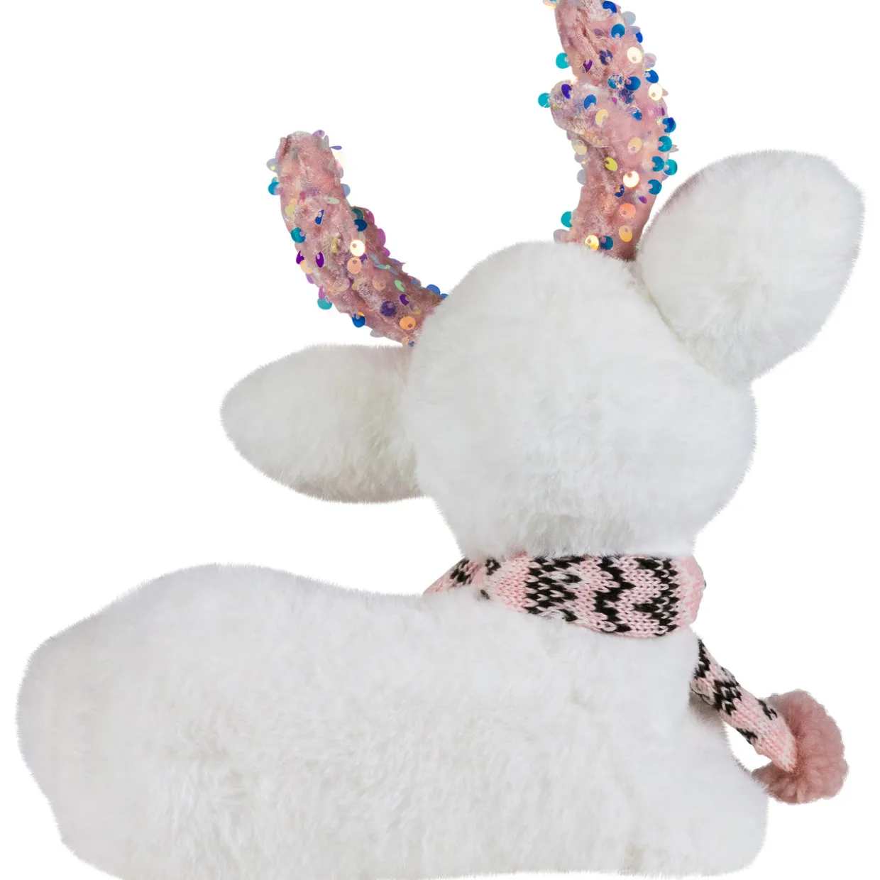 Sequined Baby Reindeer Calf Christmas Figurine - 10.5"