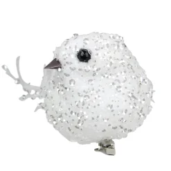 Sequined Bird Christmas Clip-on Ornament - 7.5