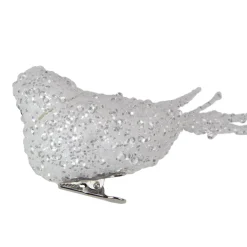 Sequined Bird Christmas Clip-on Ornament - 7.5