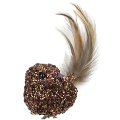 Sequined Bird Christmas Clip-on Ornament - 6.5