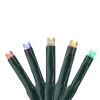 Set of 200 Black LED Cluster Christmas Lights - 19 ft Green Wire