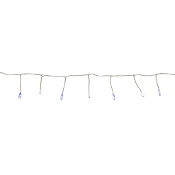 Set of 40 Blue and White LED Fairy Christmas Lights with Remote Control 6’