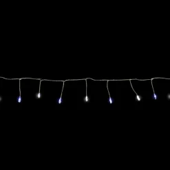 Set of 40 Blue and White LED Fairy Christmas Lights with Remote Control 6’