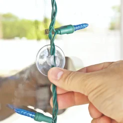 Set of 20 Clear Suction Cup Christmas Light Clips - 1.5"