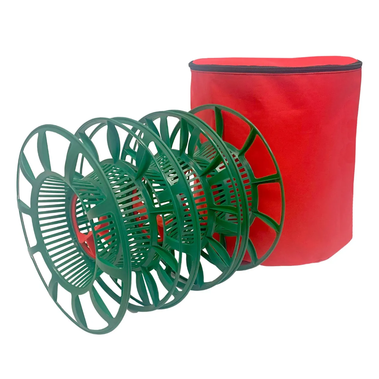 Set of 3 Jumbo Christmas Light Reels with Storage Bag 12.5"