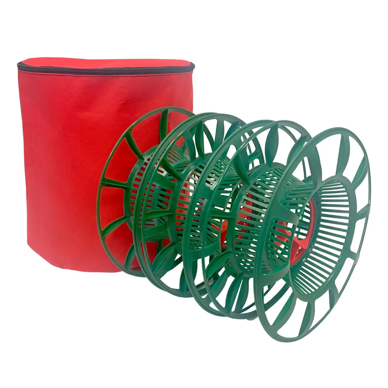 Set of 3 Jumbo Christmas Light Reels with Storage Bag 12.5"