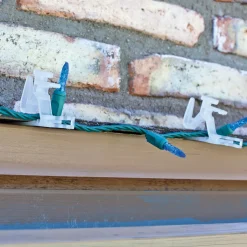 Set of 25 Ladderless Gutter and Shingle Christmas Light Clips - 3.75