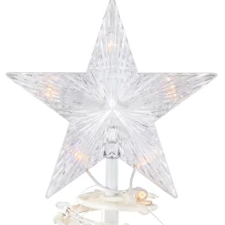 Set of 2 Lighted Clear Outdoor Spiral Christmas Cone Trees 4', 6'