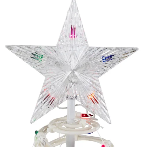 Set of 3 Lighted Multi-Color Spiral Christmas Trees - 3', 4', and 6'