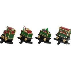 Set of 4 Merry Christmas Train Stocking Holders 5