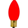 Set of 4 Red C9 Opaque Christmas Replacement Bulbs - 3"