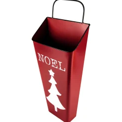 Set of 2 Red Noel and Green Joy Christmas Container Wall Hangings 19.75