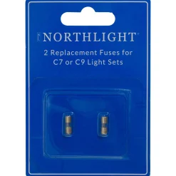 Set of 2 Replacement Fuses for C7 or C9 Christmas Lights - 3 Amps