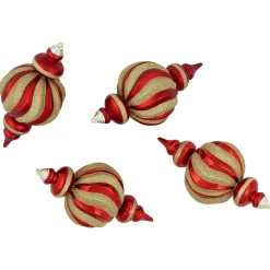 Shatterproof Commercial Size Finial Christmas Ornaments - 10