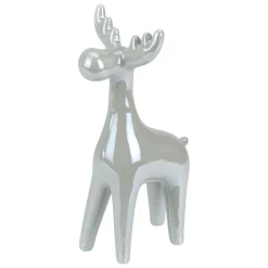 Shiny Ceramic Reindeer Christmas Figure - 7