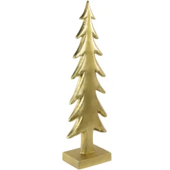 Shiny Christmas Tree on Square Base Decoration - 16