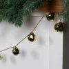 Shiny Metal Christmas Jingle Bells Garland - 7.5' - Gold