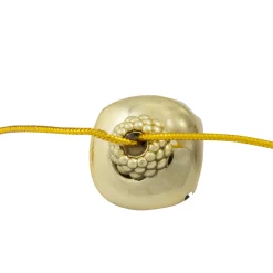 Shiny Metal Christmas Jingle Bells Garland - 7.5' - Gold