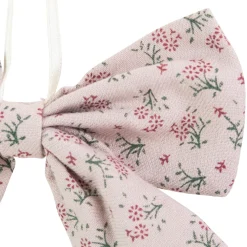 Single Loop Floral Christmas Bow Decoration - 5.5