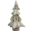 Sisal and Faux Fur Christmas Tree with Glitter - 20" - Gray