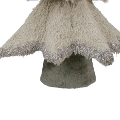 Sisal and Faux Fur Christmas Tree with Glitter - 20