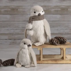 Sisal Penguin with Scarf Christmas Figure - 8