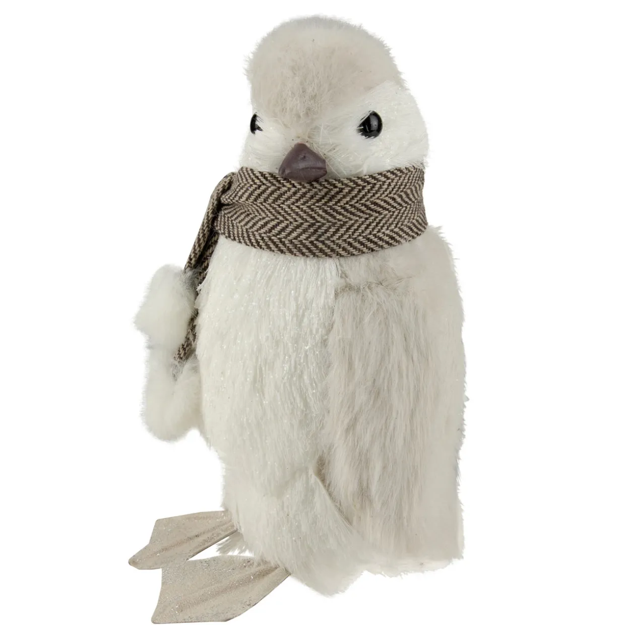 Sisal Penguin with Scarf Christmas Figure - 8"