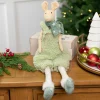 Sitting Boy Mouse in Overalls with Dangling Legs Christmas Figure - 18"