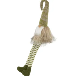 Sitting Gnome with Knitted Hat and Dangling Legs Christmas Figure - 29
