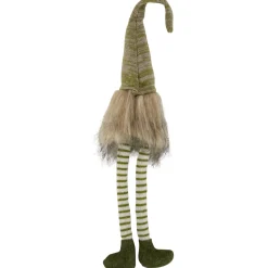 Sitting Gnome with Knitted Hat and Dangling Legs Christmas Figure - 29