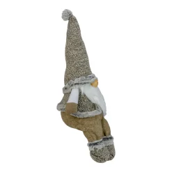 Sitting Plush Faux Fur Gnome Christmas Figure - 17