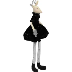 Sitting Reindeer with Dangling Legs Christmas Figure - 18