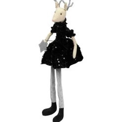 Sitting Reindeer with Dangling Legs Christmas Figure - 18