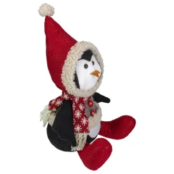 Sitting Winter Penguin Christmas Figure - 15